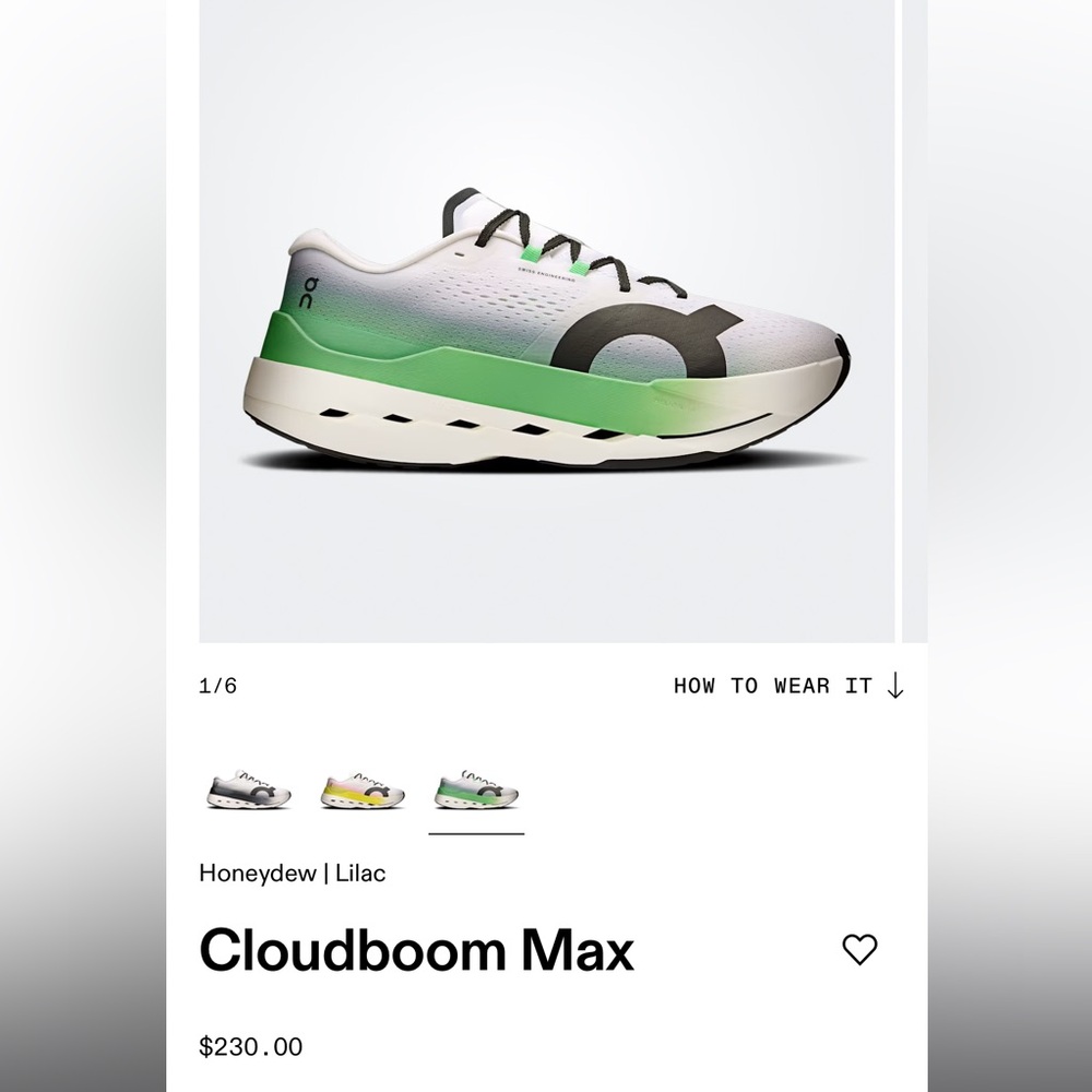 Men’s On Cloudboom Max Running Shoes